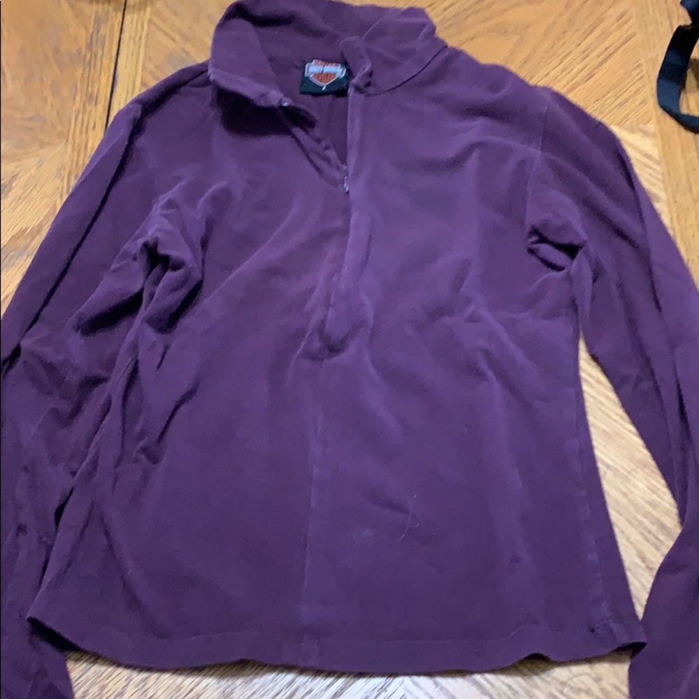 Harley Davison long sleeve V-neck small
